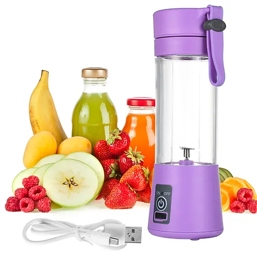 Six Blade Portable USB Electric Juicer Bottle Blender